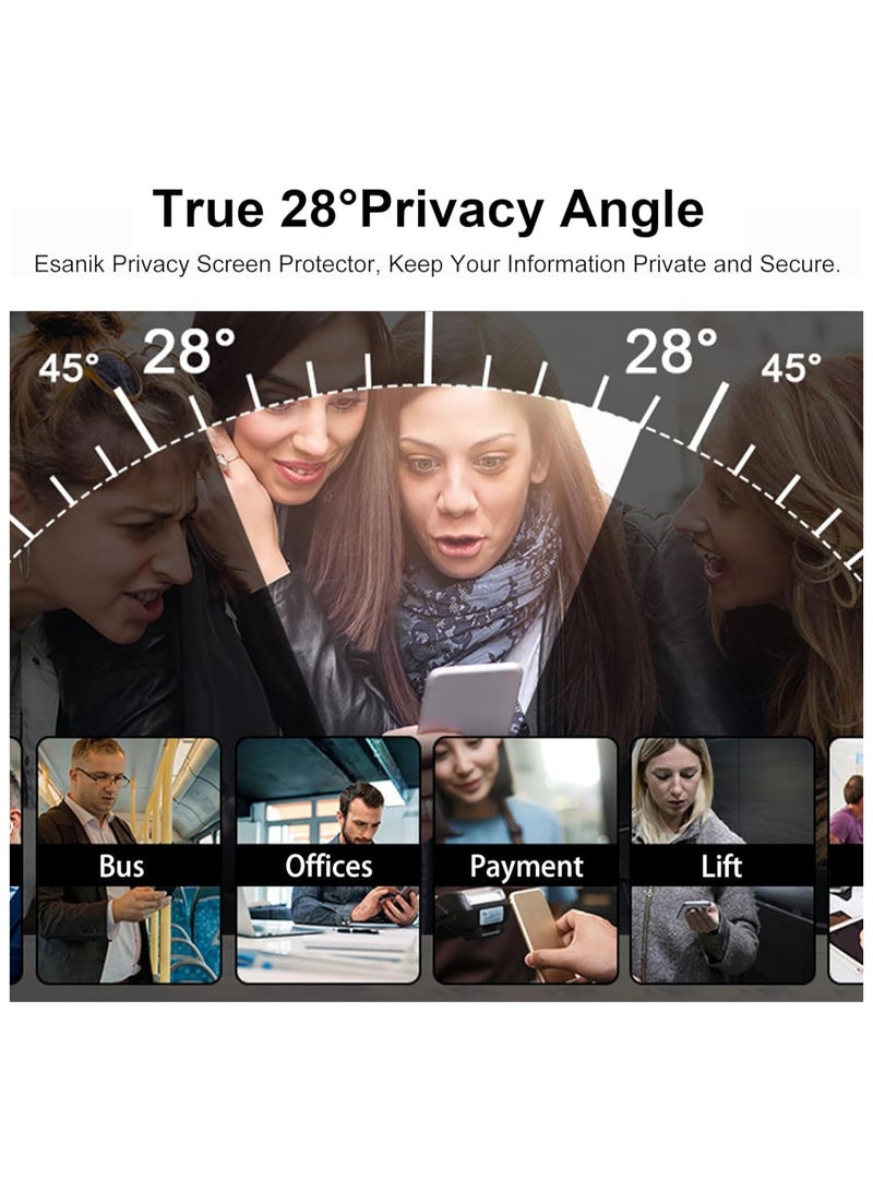 general [2-Pack] Compatible with Motorola Moto Edge 60 Pro 2025 Privacy Flexible Screen Protector, [Anti-Spy] [Bubble-Free] [Scratch-Resistant] - Image 4