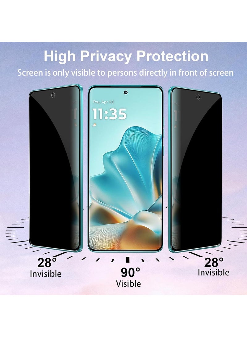 general [2-Pack] Compatible with Motorola Moto Edge 60 Pro 2025 Privacy Flexible Screen Protector, [Anti-Spy] [Bubble-Free] [Scratch-Resistant] - Image 3