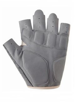 Lee Yon Gym Hand Gloves with Anti-skid and Wear-resistant, Comfortable Exercise Gloves and Breathable Gym Gloves Weight Lifting Gloves, M size, Pink/Grey  - Image 4