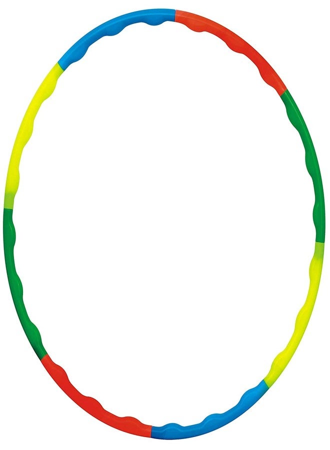 TT 8 Inter- Lockable Pieces Ring Hula Hoop Zig Zag for Adult, Kids - Multicolour, Adjust in 2 Sizes - Image 1