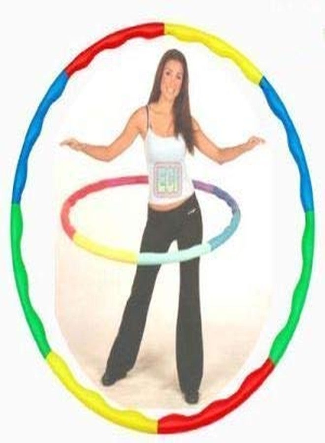 TT 8 Inter- Lockable Pieces Ring Hula Hoop Zig Zag for Adult, Kids - Multicolour, Adjust in 2 Sizes - Image 4