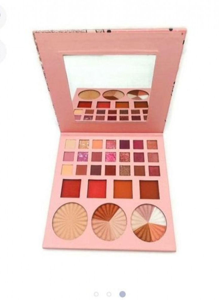 Nitrq Beauty Long Lasting Lip Gloss _ NITRQ BEAUTY 21 EYESHADOW PALETTE + 4 BLUSHER + 3 HIGHLIGHTER - Image 2