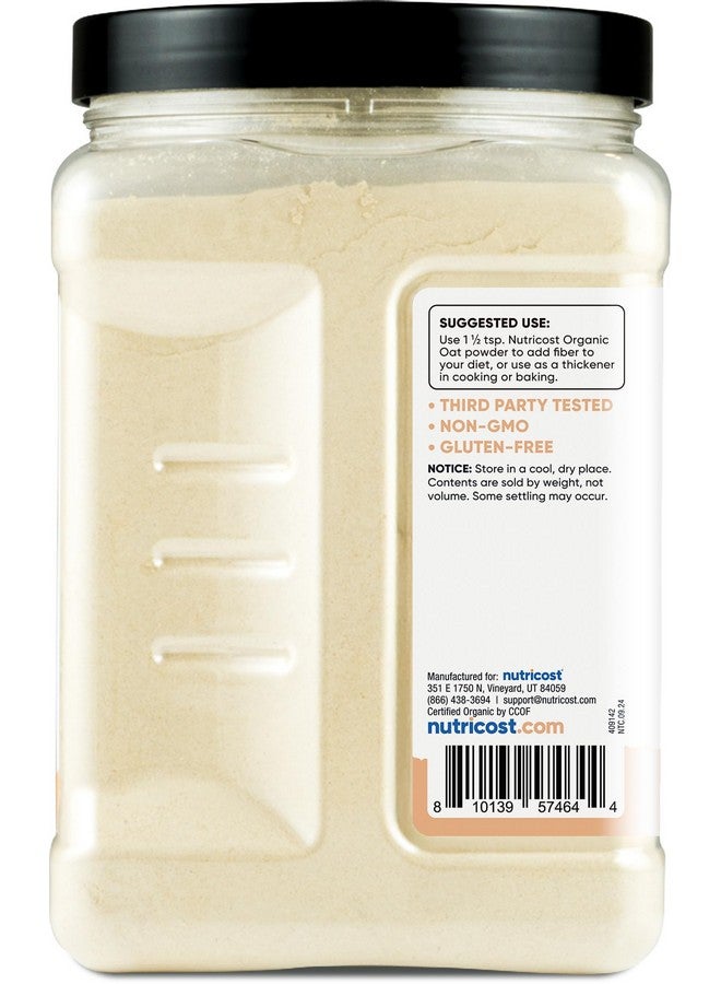 Nutricost ألياف الشوفان العضوية من نوتريكوست (1.8 باوند) شوفان مطحون بالحجر - 3 جرام من الألياف الغذائية، عضوي من وزارة الزراعة الأمريكية - Image 4