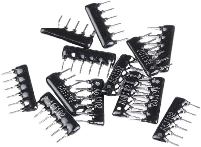 Resistors 40pcs DIP Exclusion 6Pin Resistor Network Array A06 A103J A06-103JP 10K A06-472JP 4.7K 4K7 A06-102JP 1K(A06-102JP 1K) - Image 1
