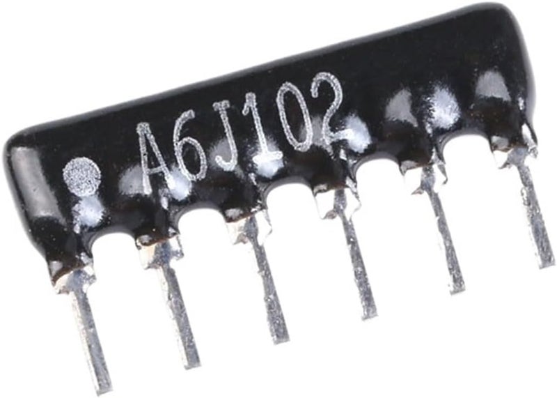 Resistors 40pcs DIP Exclusion 6Pin Resistor Network Array A06 A103J A06-103JP 10K A06-472JP 4.7K 4K7 A06-102JP 1K(A06-102JP 1K) - Image 2