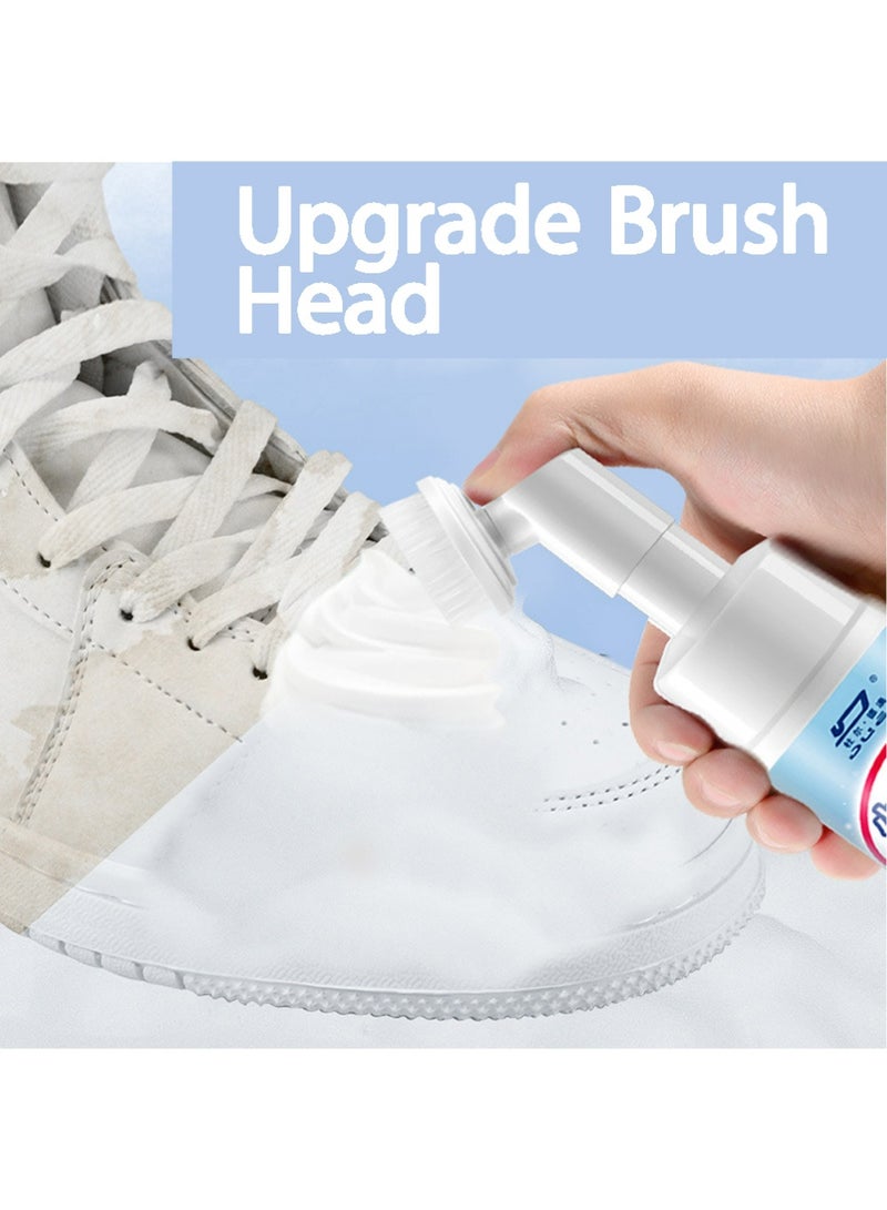 2 جهاز كمبيوتر شخصي رغوة نظافة الأحذية البيضاء ، رغوة النشط السطحي يزيل البقع بسرعة ، رغوة رذاذ تنظيف الأحذية الرياضية ، تبييض قماش الأحذية الرياضية ، تبييض وأصفر حواف الأحذية - Image 5