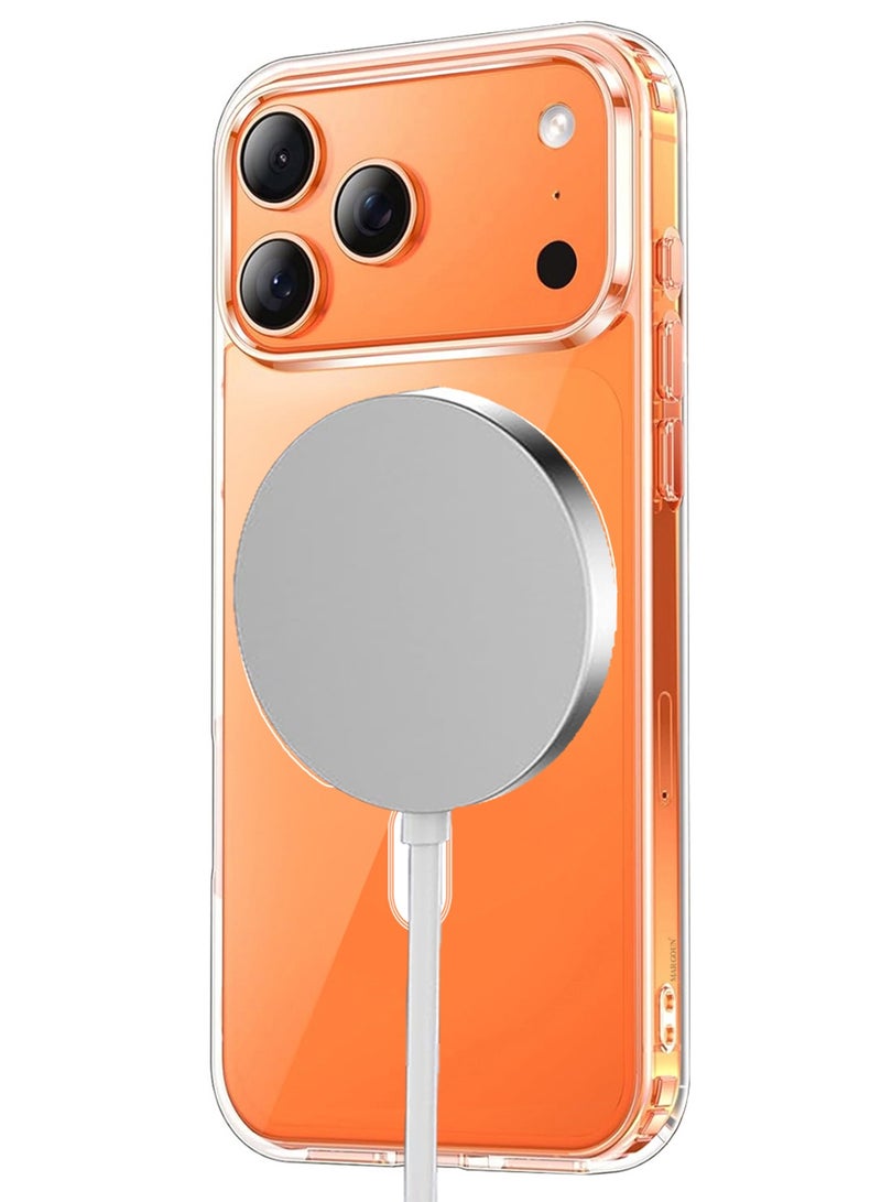 CATANES 2 Packs Magnetic Clear Case for iPhone 17 Pro - One Case One 3D Screen Protector - MagSafe Compatible Shockproof TPU Drop Protection Slim Transparent Cover - Image 4