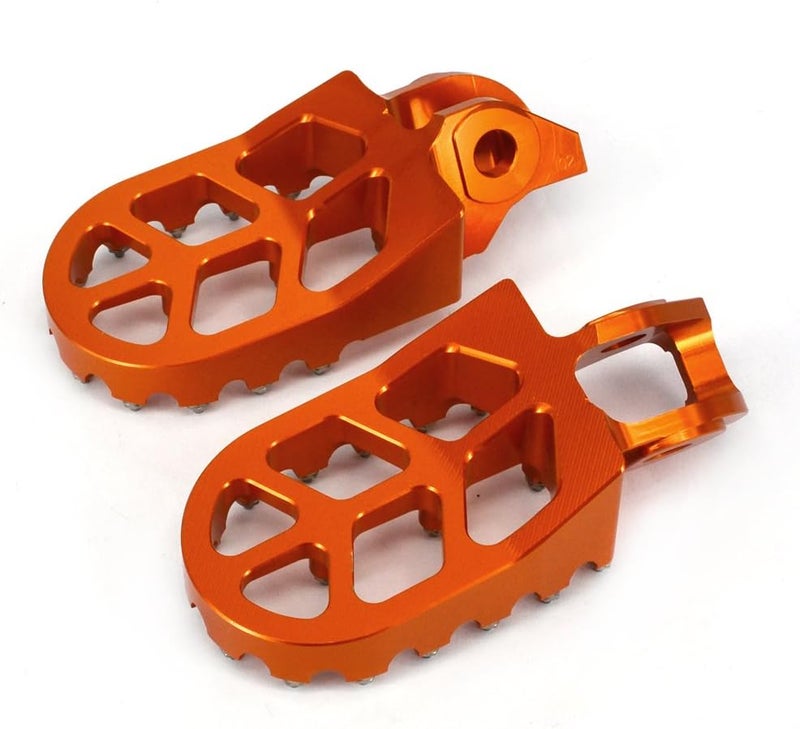 USTPO CNC Foot Pegs for KTM Motorcycles - Orange - Image 5