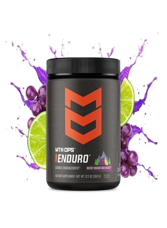MTN OPS Enduro Nitric Oxide Pre Workout Powder Zero Sugar Stimulant Free Preworkout Caffeine Free with L Arginine L Citrulline Pump Formula 30 Servings Rocky Mountain Rickey - Image 2