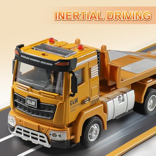 GLW Construction Carrier Trucks Toy Set Alloy Inertia Driving 140 155 Simulation Model Vehicles Toys Including Excavator Double Arm Excavator Gifts for Ages 38 Boys and Girls - Image 5