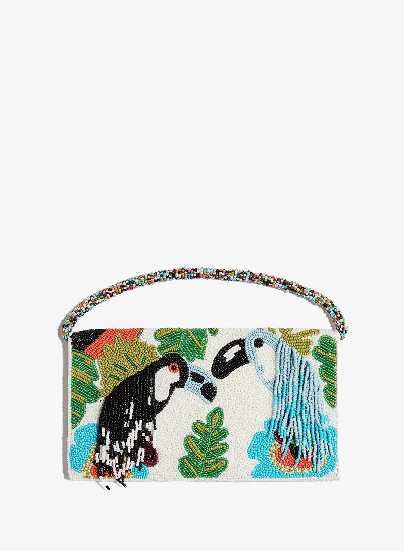 H&M Beaded clutch