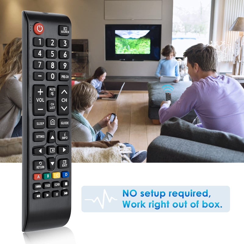 LOUTOC BN59-01301A Universal Replacement Remote Control Compatible with Samsung Smart TVs, LED, LCD, HDTV, 3D TVs(Updated from BN59-01199F/BN59-01289A) - Image 3