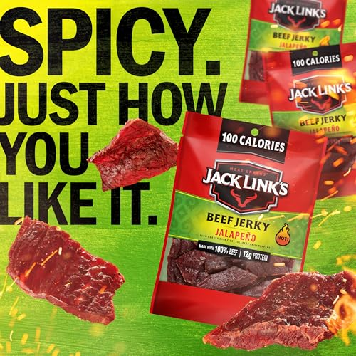Jack Link's Meat Snacks Beef Jerky, Jalapeno, 1.25 Ounce (Pack of 10) - Image 3