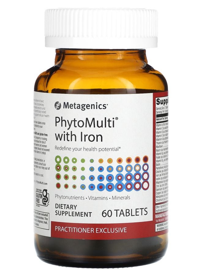 Metagenics PhytoMulti with Iron 60 Tablets