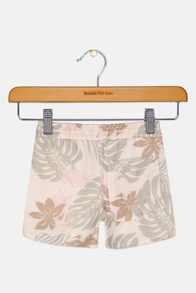 Scene & Heard Toddlers Girl Allover Print Basic Shorts, Multicolor - Image 2