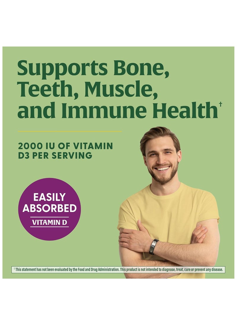 MegaFood - MegaFood Vitamin D3 2000 IU (50 mcg)-D3 Gummies- Bone, Muscle & Immune Support Supplement - USDA Organic, Non-GMO, Mixed Fruit, 70 Gummies 35 Servings - Image 1