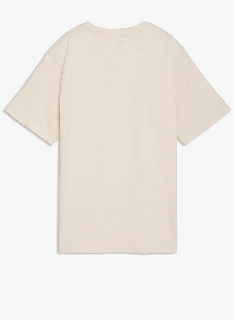 بوما تيشيرت مريح بطبعة حيوانات أساسية