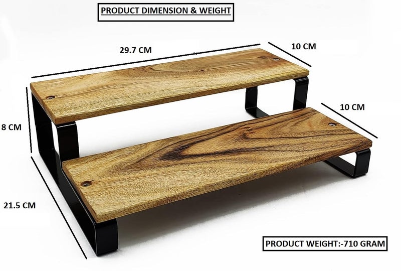 Appeasy Multi Purpose Metal and Wood Organizers for Shelf Space Usage for Home Organization and Storage 1 PCS - Image 5