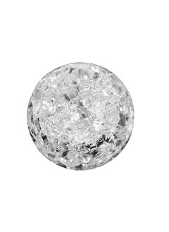 MKSL MKSL Ice Cracked Crystal Glass Fountain Ball Crystal Glass Ball for Home Decoration Indoor Water Spinning Crystal Glass Ball for HomeOffice Decoration Clear Pack of 1 5 cm  - Image 1