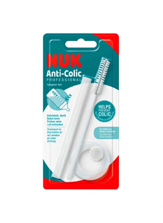NUK Anti-colic Professional Tube, Adapter & Cleaning Brush  - Image 1