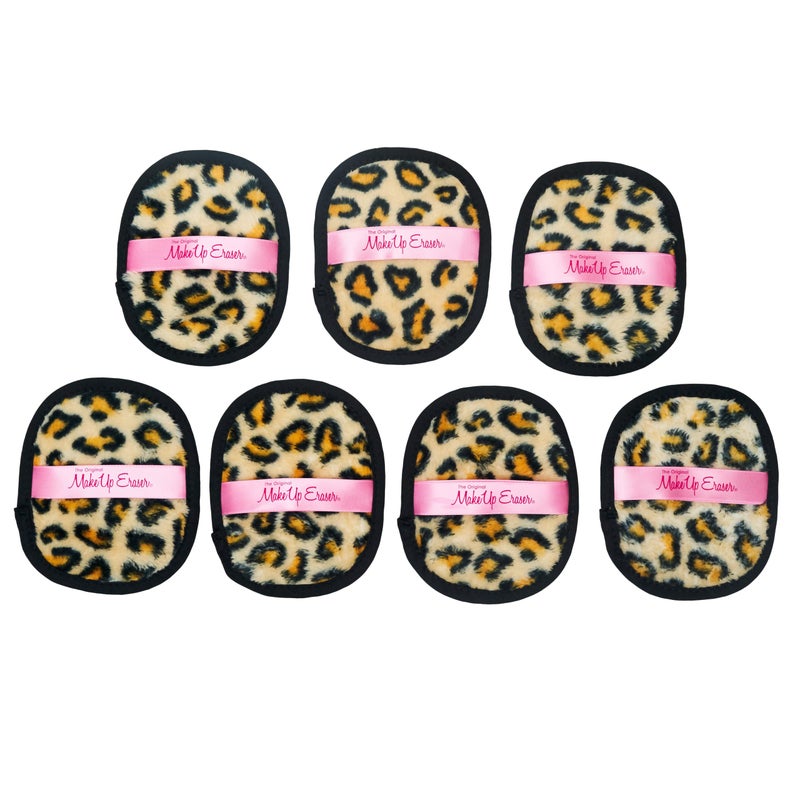 MakeUp Eraser, 7-Day Set, Erase All Makeup With Just Water, Including Waterproof Mascara, Eyeliner, Foundation, Lipstick, Sunscreen, and More Leopard, 7ct - Image 2