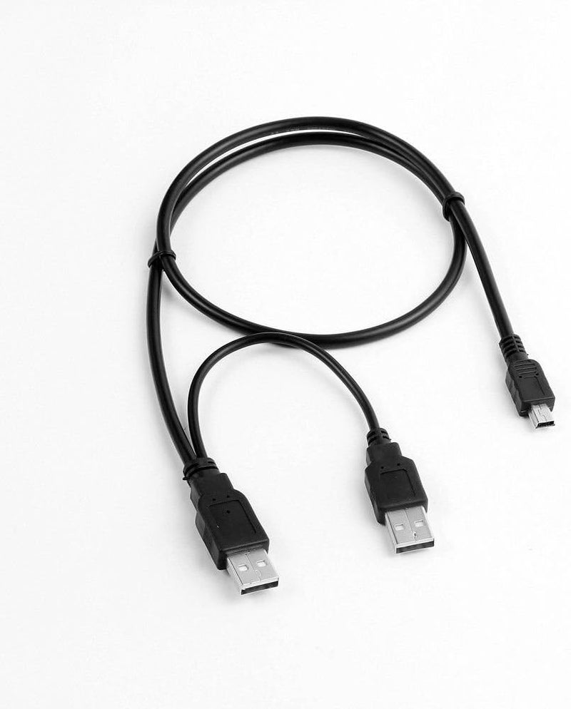 MaxLLTo USB Y Charger Data Cable Cord for EMC Iomega eGo USB 2.0 Portable Hard Drive HDD - Image 1