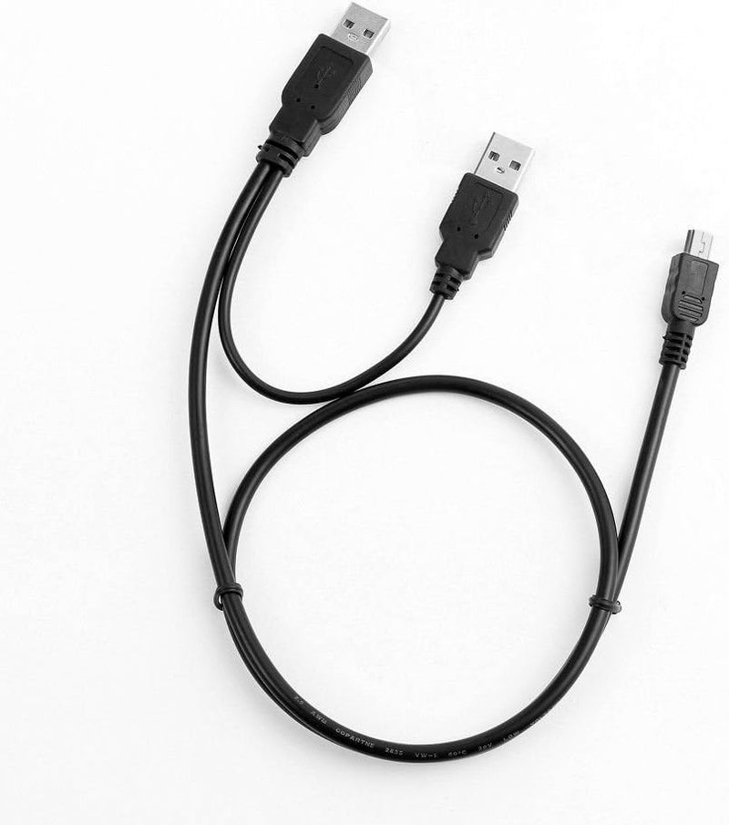 MaxLLTo USB Y Charger Data Cable Cord for EMC Iomega eGo USB 2.0 Portable Hard Drive HDD - Image 3