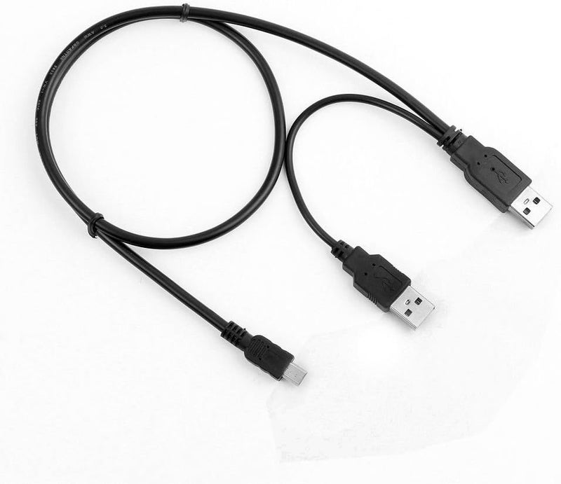 MaxLLTo USB Y Charger Data Cable Cord for EMC Iomega eGo USB 2.0 Portable Hard Drive HDD - Image 2