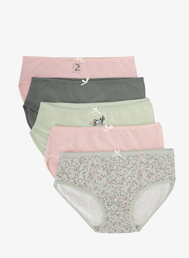 Carina Pack of 5 Girly Brief Panties - Image 1