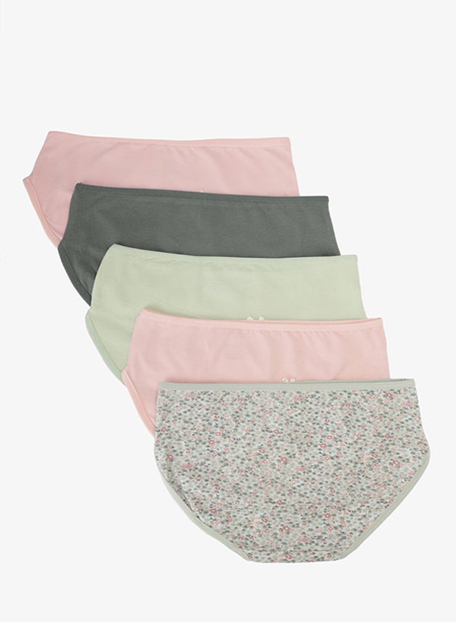 Carina Pack of 5 Girly Brief Panties - Image 2