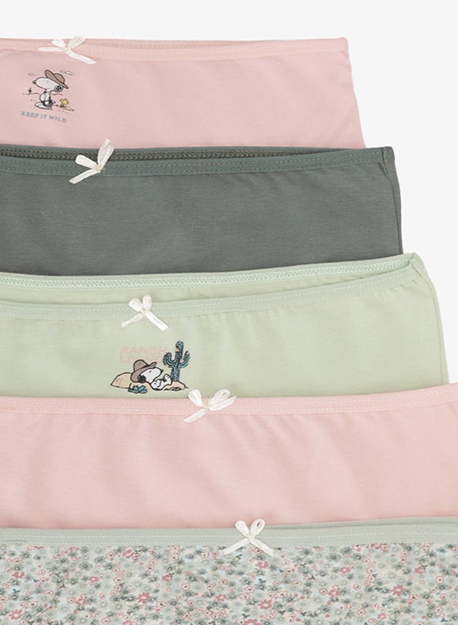 Carina Pack of 5 Girly Brief Panties - Image 3