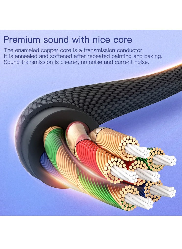 Yesido - Yesido YAU19 Aluminum Alloy USB Type-C to 3.5mm AUX Audio Adapter Cable, Durable Nylon Braided, High-Quality Sound, Compatible with Phones & Devices - Image 1