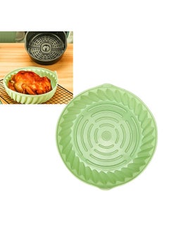 Thoraya Air Fryer Liners Pot Round Shaped Heat Resistant Easy Cleansing Silicone Pot Liner Baking Tray Cyan L 22cm / 8.66in  - Image 5
