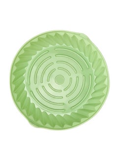 Thoraya Air Fryer Liners Pot Round Shaped Heat Resistant Easy Cleansing Silicone Pot Liner Baking Tray Cyan L 22cm / 8.66in  - Image 4