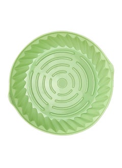 Thoraya Air Fryer Liners Pot Round Shaped Heat Resistant Easy Cleansing Silicone Pot Liner Baking Tray Cyan L 22cm / 8.66in  - Image 3