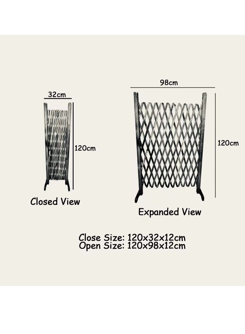 FFD  Wooden Trellis Fence Outdoor Garden Border Wooden Barrier Portable Wooden Wicker Fence For Home Garden Office - Image 2