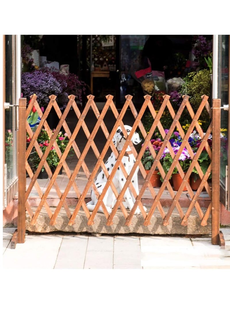 FFD  Wooden Trellis Fence Outdoor Garden Border Wooden Barrier Portable Wooden Wicker Fence For Home Garden Office - Image 5