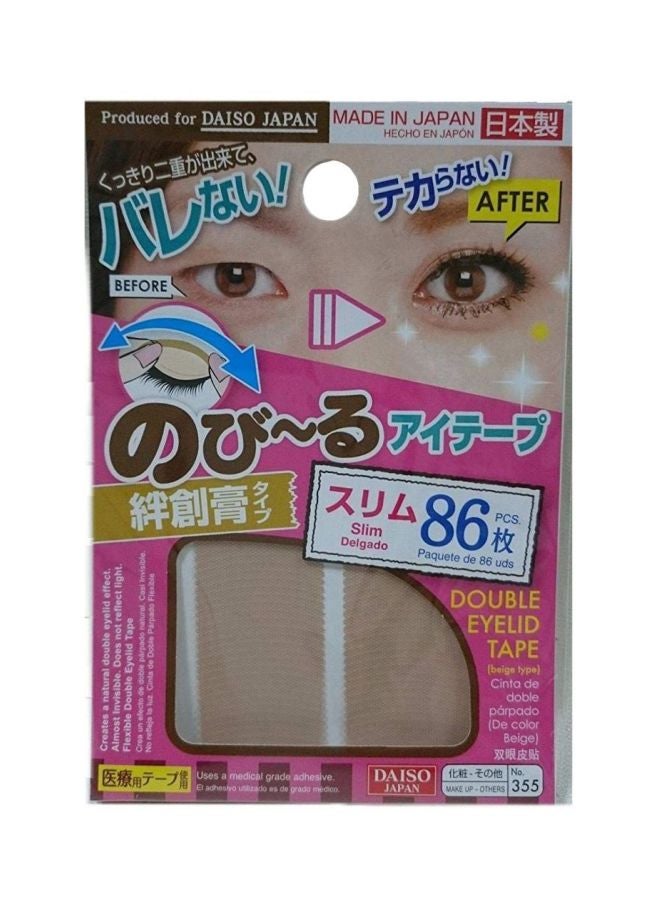 DAISO Natural Double Eyelid Nudy Tape Slim 86 pcs Bandage type - Image 2