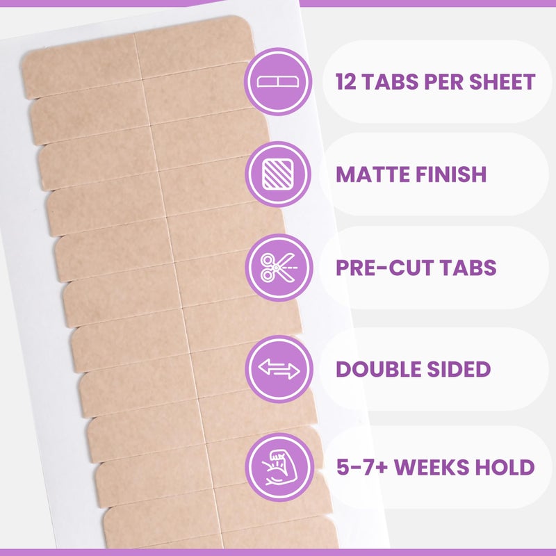 Big Kizzy 8oz Tape Ins Hair Extension Remover Spray + 72 tabs Double Sided REGULAR Hold Hair Extension Replacement Tape by Big Kizzy, Professional Quality and Easy to use instructions - Image 5