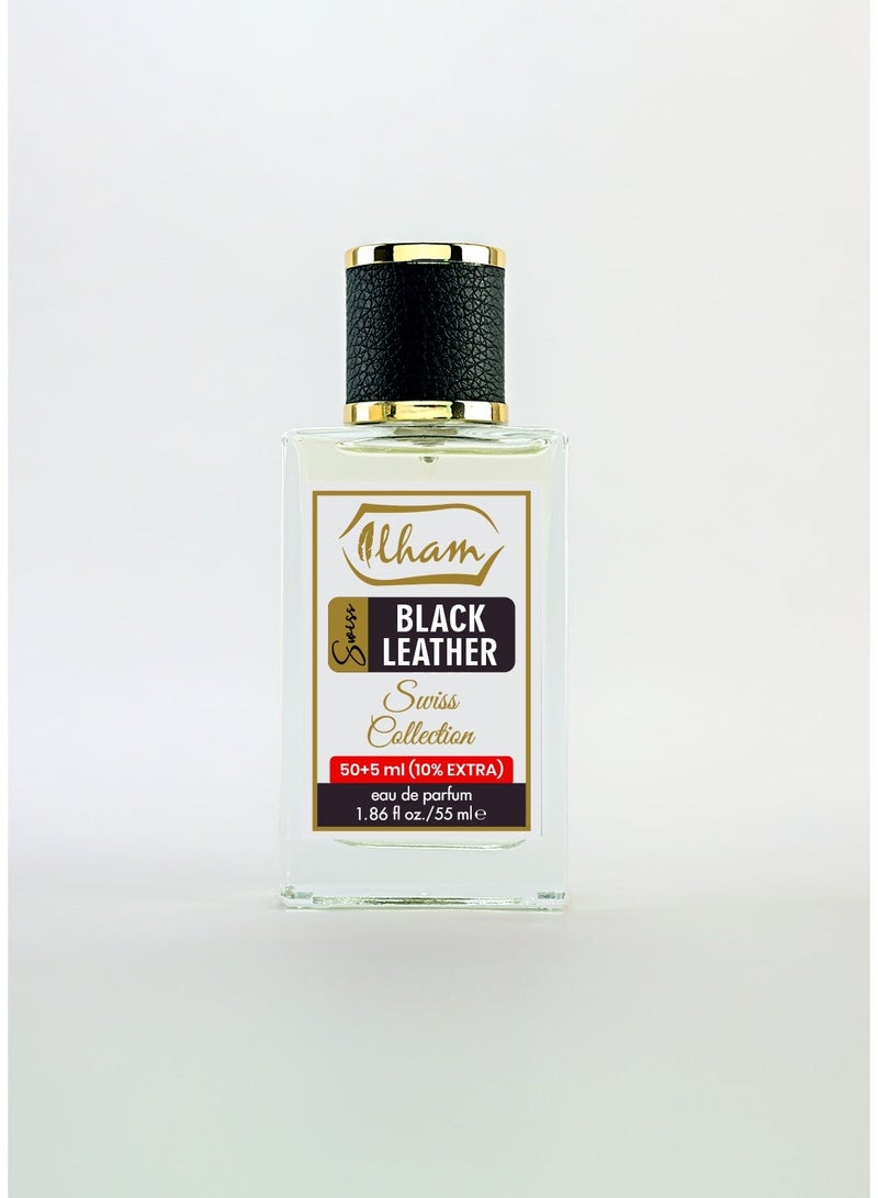 ILHAM PERFUMES SWISS BLACK LEATHER (50ml+5ml) 10% EXTRA 55ml EDP FOR UNISEX - Image 3