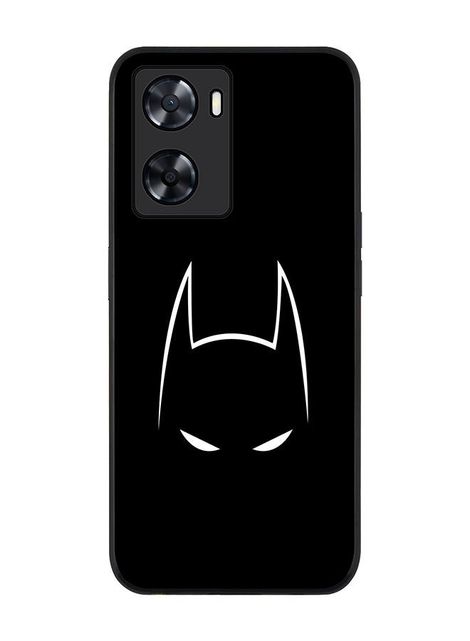 Stylizedd Rugged Black edge case for Oppo A57 4G/Oppo A77 4G/Oppo A77s Slim fit Soft Case Flexible Rubber Edges Anti Drop TPU Gel Thin Cover - Sneaky Bat - Image 1