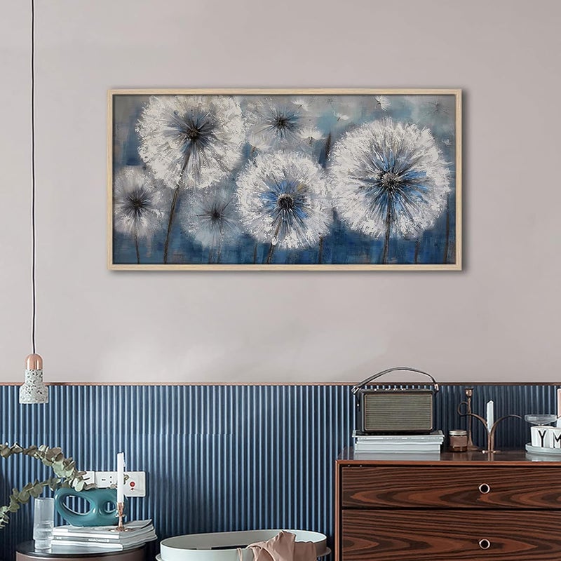 Pogusmavi Framed Wall Art Dandelion Painting - Image 4