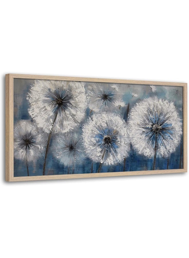 Pogusmavi Framed Wall Art Dandelion Painting - Image 1