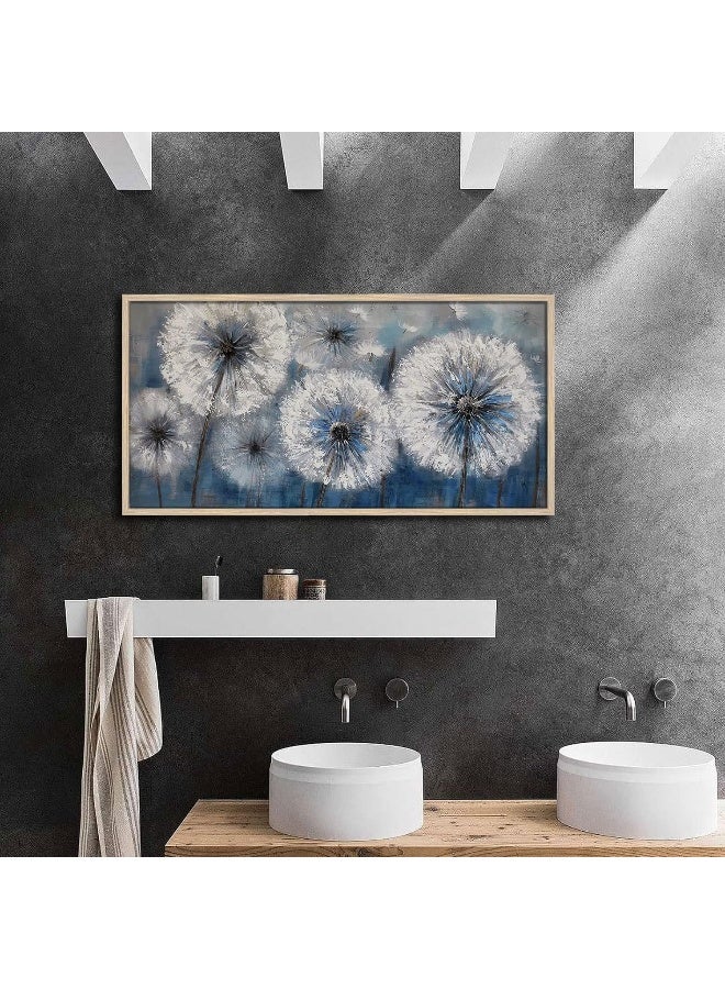 Pogusmavi Framed Wall Art Dandelion Painting - Image 3