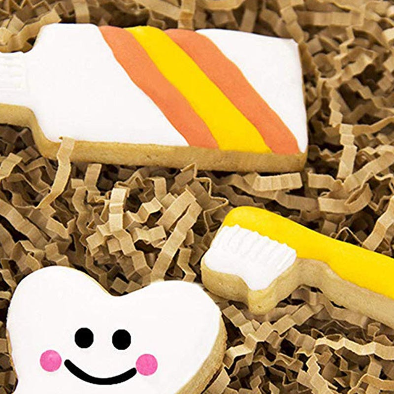 6 pcs Stainless Steel Cookie Cutters DIY Toothbrush Toothpaste Tooth Shape Molds Biscuits Baking Mold - Image 5