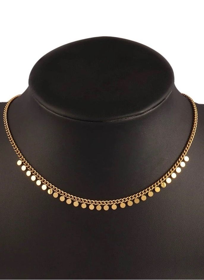 JewelryPalace Elegant Women’s Necklace Made Of Stainless Steel Coated With Gold In A Modern And Chic Design  - Image 1