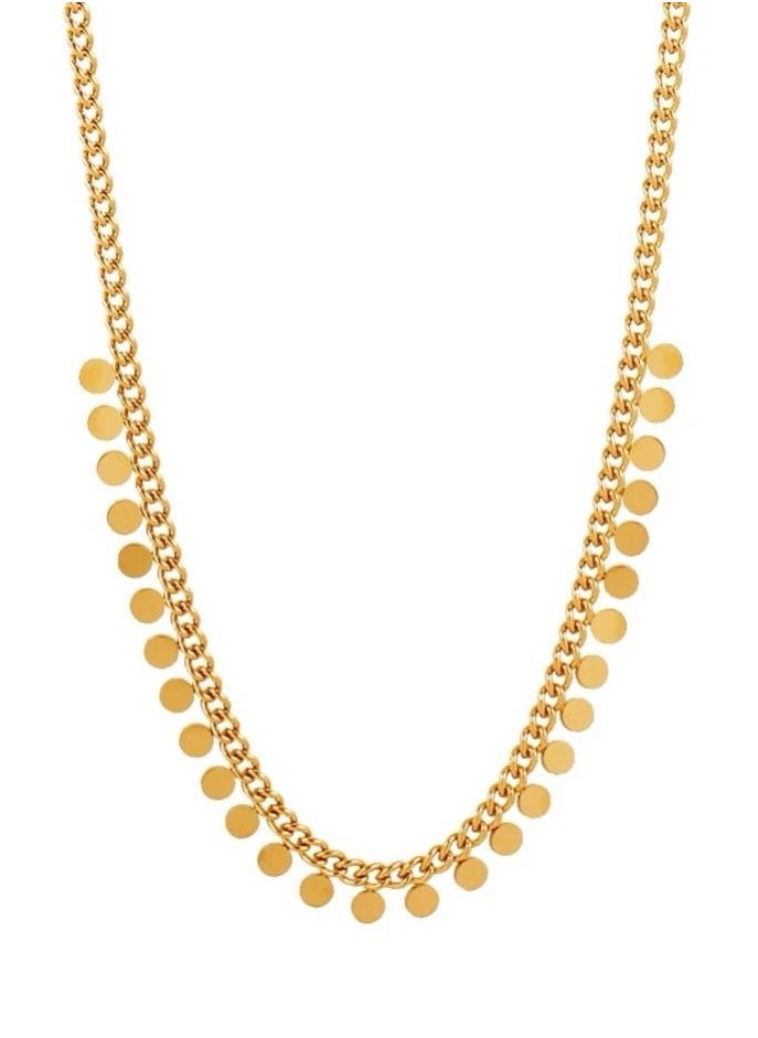 JewelryPalace Elegant Women’s Necklace Made Of Stainless Steel Coated With Gold In A Modern And Chic Design  - Image 3