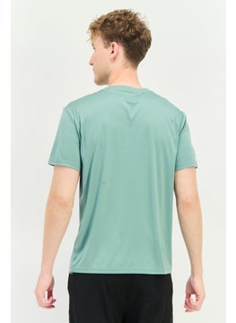RBX Men Sportswear Fit Short Sleeves Training T-Shirt, Iceberg Green  - Image 2