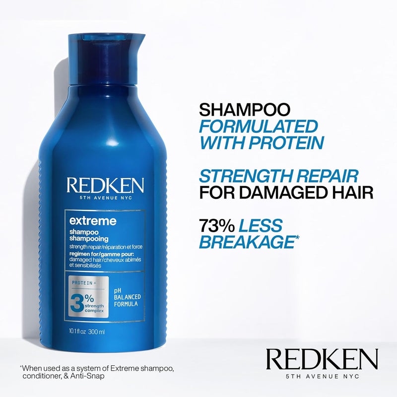 Redken Extreme Shampoo  Strengthen  Repair Damaged Hair For Damaged Hair Infused With Proteins - Image 2