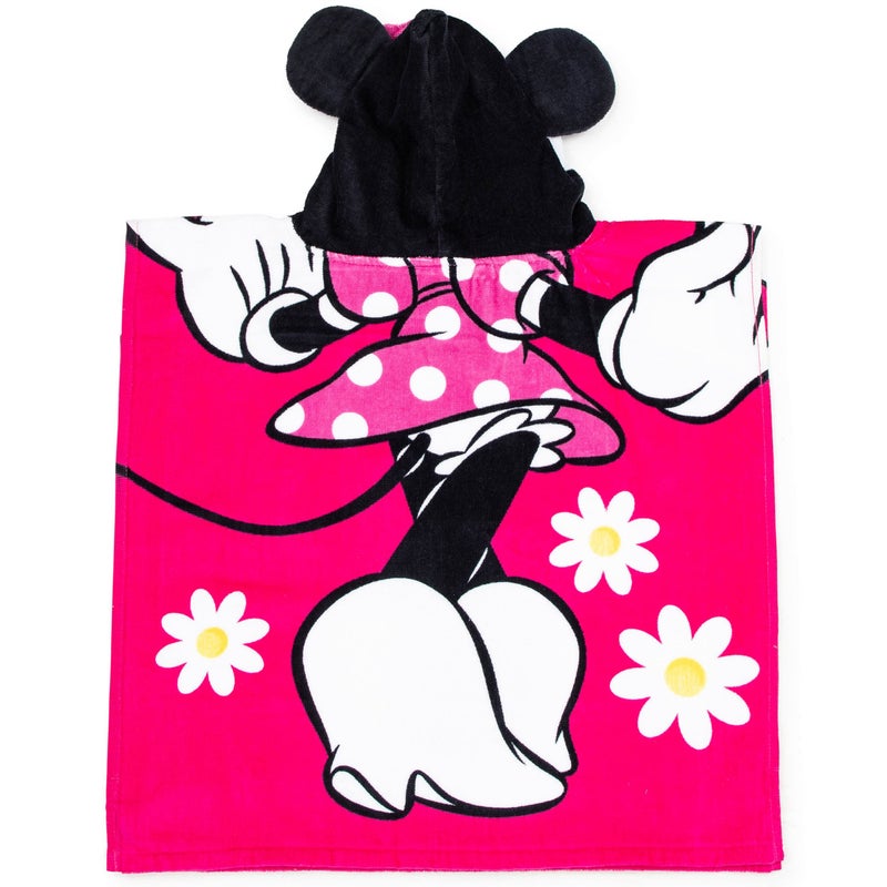 Jay Franco Disney Minnie Mouse 22" x 22" Hooded Poncho Bath/Beach Towel - Image 2